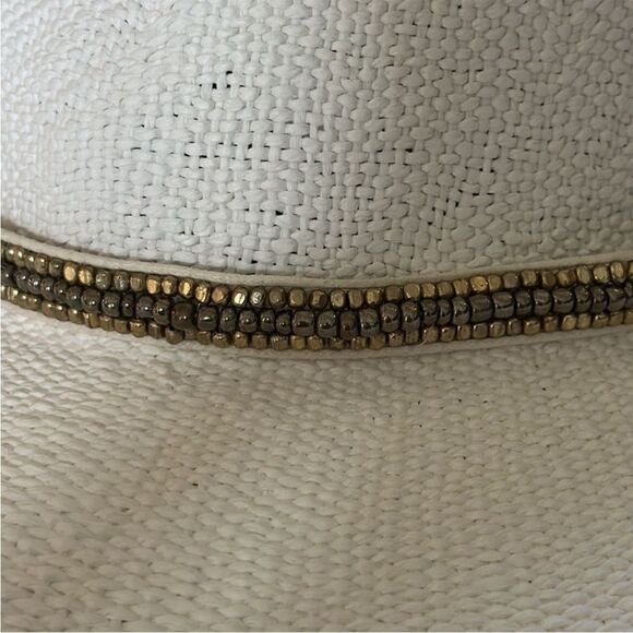 🆕 Free People Monte Carlo Wide Brim Straw Hat / White - Picture 2 of 12